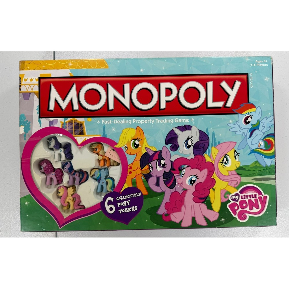 2013 My Little Pony Monopoly Collector's Edition COMPLETE USAopoly Hasbro MLP